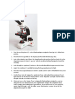 How To Use A Microscope Compound Microscopes