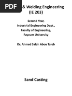 Casting & Welding Engineering (IE 203)