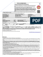 Irctcs E-Ticketing Service Electronic Reservation Slip (Personal User)