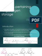 Diseases Pertaining To Glycogen Storage: Aditya Rosalya BS15B003