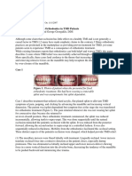 Occlusal Change Through Orthodontics in TMD Patients: Issue Date: October 2007, Posted On: 11/1/2007