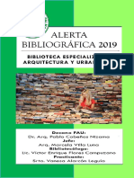 Alerta Bibliográfica 2019 - Biblioteca FAU
