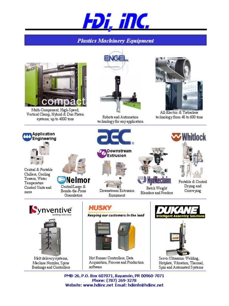 A Comprehensive Guide to Plastics Machinery Equipment and Services for