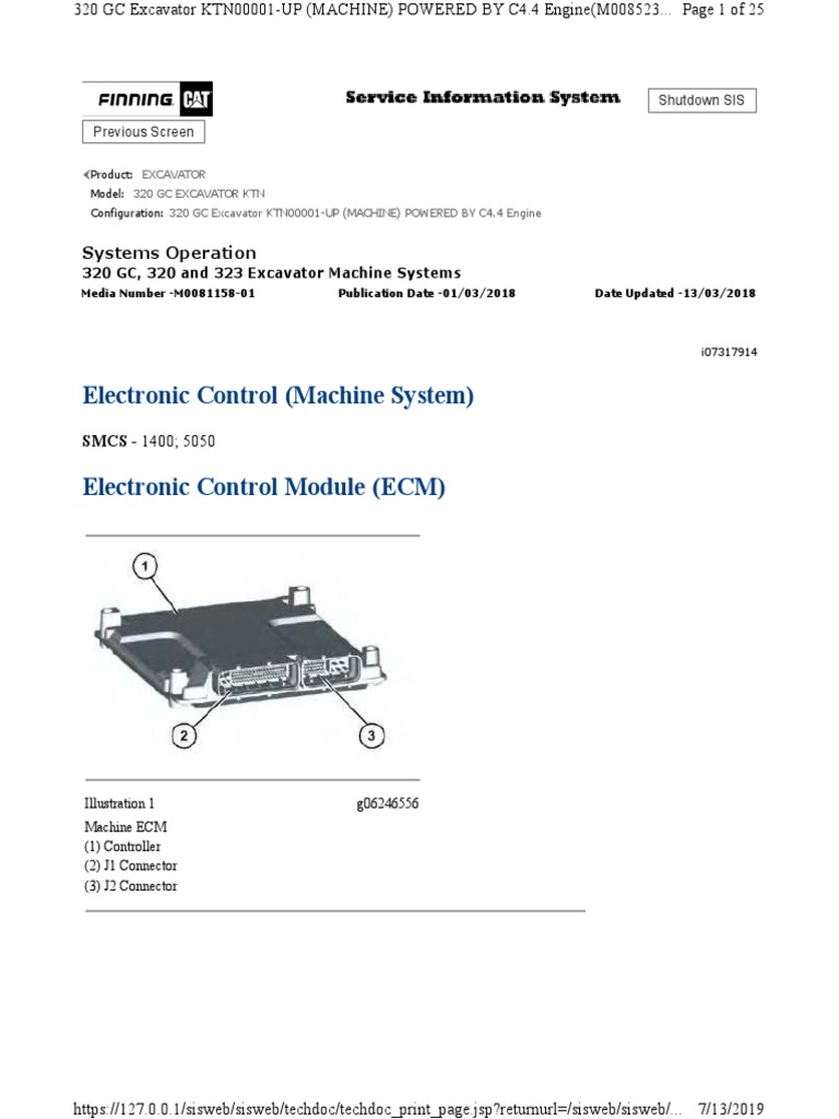 Electronic Control (Machine System) Systems Operation PDF Relay