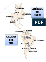 Mapa America Con Rios Principales