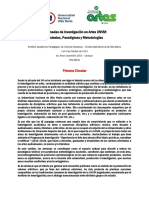 Primera Circular III Jornadas de Investigación en Artes UNVM