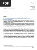 AVI Letter to Chair of PSH