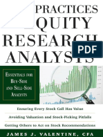 Best Practices For Equity Research Analysts