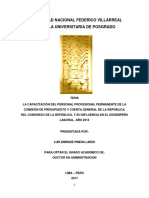 Capacitación personal Comisión Presupuesto influye desempeño