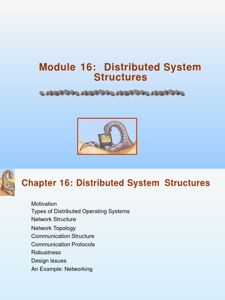 Module 16: Distributed System Structures | PDF | Computer Network ...
