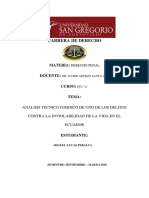 Delito Contra La Inviolabilidad de La Vida-Miguel Lucas