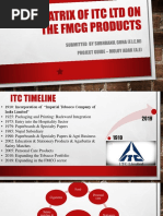 BCG Matrix of Itc LTD On The FMCG