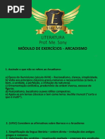 Plataforma Elite Mil Modulo Exercicios - Arcadismo