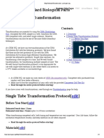 Help Protocols Transformation - Parts.igem.Org