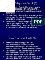 Asas Dan Prinsip Pelayanan Publik