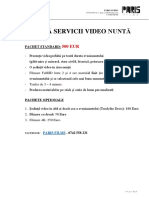 Oferta Prestari Servicii Nunta Video 4 PDF