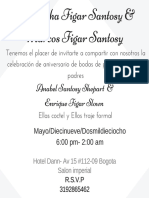 Invitacion Formal Bodas de Plata PDF