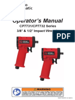Operator's Manual: CP7731/CP7732 Series 3/8 & 1/2 Impact Wrench