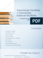 Soluciones Factibles y Soluciones Básicas Factibles: Investigación de Operaciones