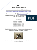 RX-7 Factory Service Material: This Manual Can Be Downloaded For Free From