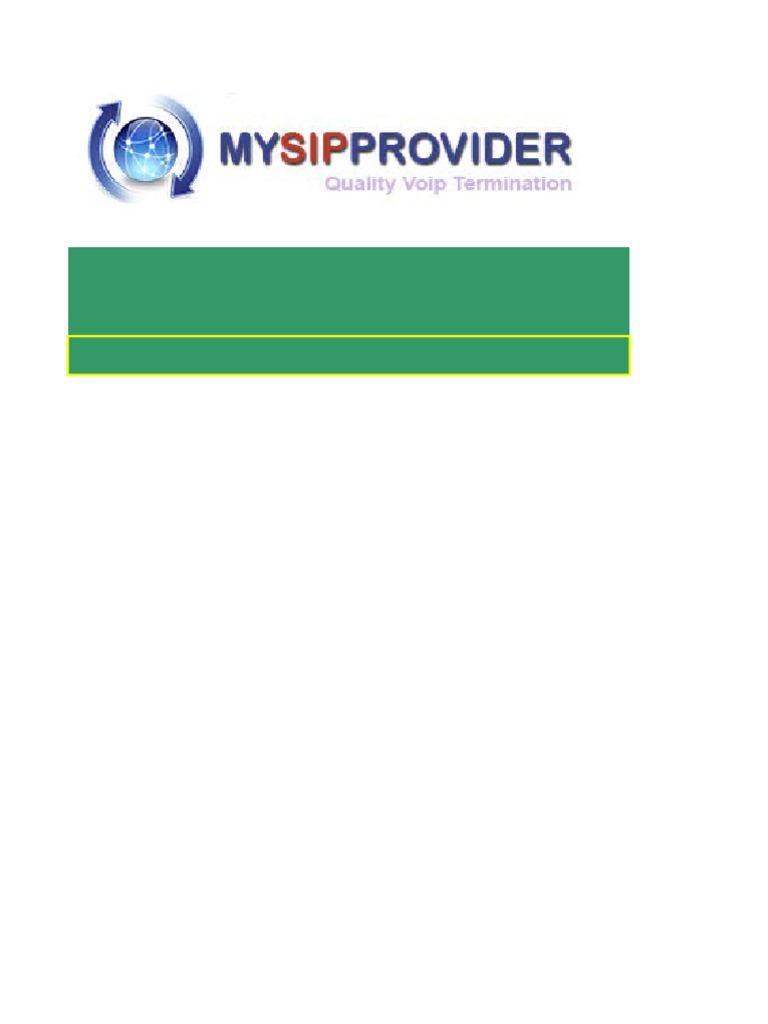 Rates My Sip Provider | PDF | Internet Access | Information And ...