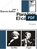 U. III - ALTHUSSER Louis - BALIBAR Etienne - Para Leer El Capital