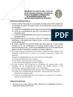 Ejercicios de Distribucion de Probabilidad Discreta Fiis Unac