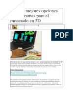 6 de Las Mejores Opciones de Programas para El Modelado en 3D