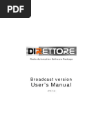 DirEttore Radio Broadcast Software Guide