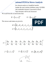 3D FEM Stress Analysis Using Tetrahedral Elements