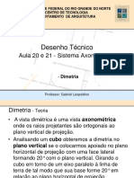Aula 20 e 21-Axonometria - Dimetria PDF
