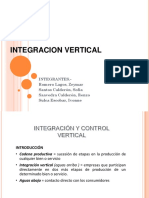 Integracion Vertical (Organizacion Industrial)