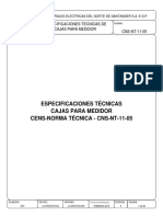 CNS-NT-11-05 Especificaciones Técnicas de Cajas para Medidor PDF