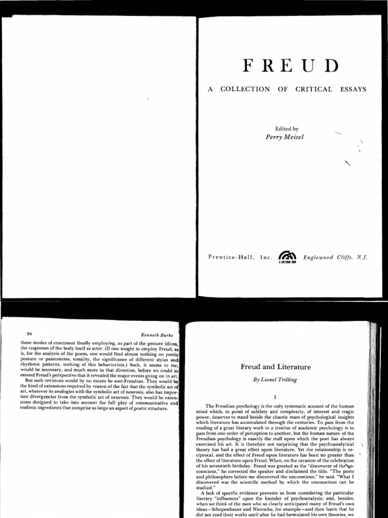 Freud and Literature PDF PDF Sigmund Freud Id