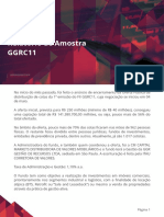 Relatório de Amostra SUNO FII - GGRC11 Fundos de Investimentos Imobiliarios