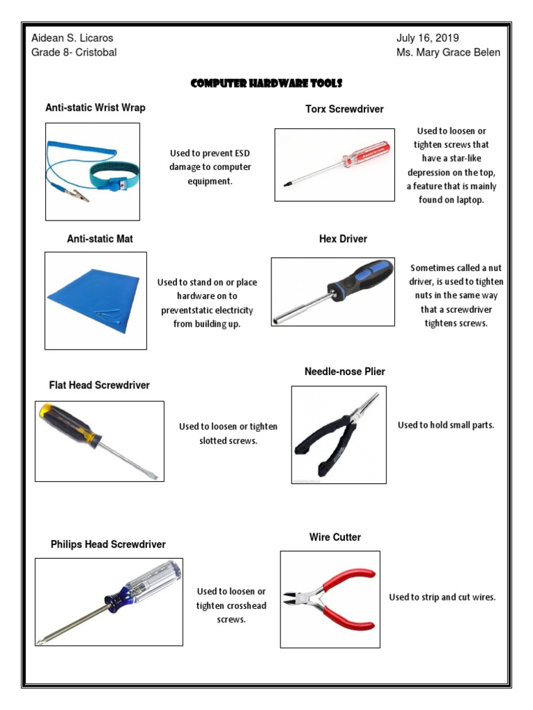 Aidean S. Licaros July 16, 2019 Grade 8Cristobal Ms. Mary Grace Belen