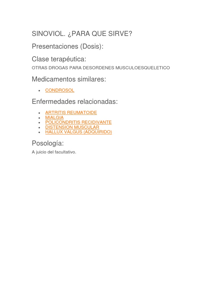 SINOVIOL | PDF