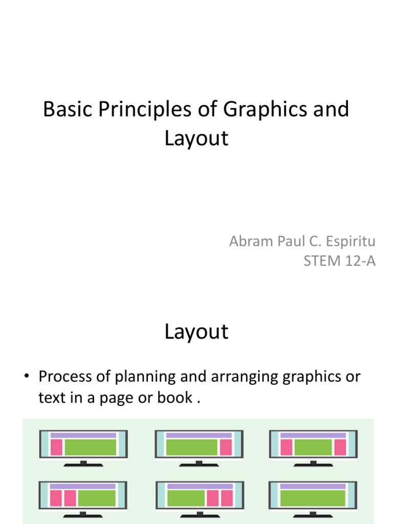 Basic Principles Graphics Layout | PDF | Page Layout | Communication Design
