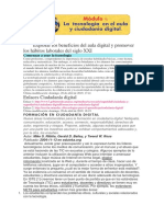 Explorar Los Beneficios Del Aula Digital y Promover Los Hábitos Laborales Del Siglo XXI