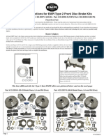 Nstallation Instructions For EMPI Type 2 Front Disc Brake Kits