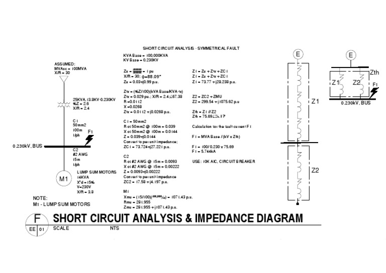 Short Circuit Analysis at 0.230kV | PDF | Electrical Engineering ...