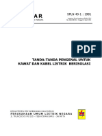 040-1-1981 Tanda-Tanda Pengenal Utk Kawat Dan Kabel Listrik Berisolasi