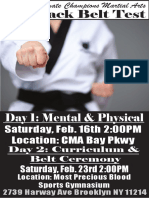 Black Belt Test: Day 1: Mental & Physical