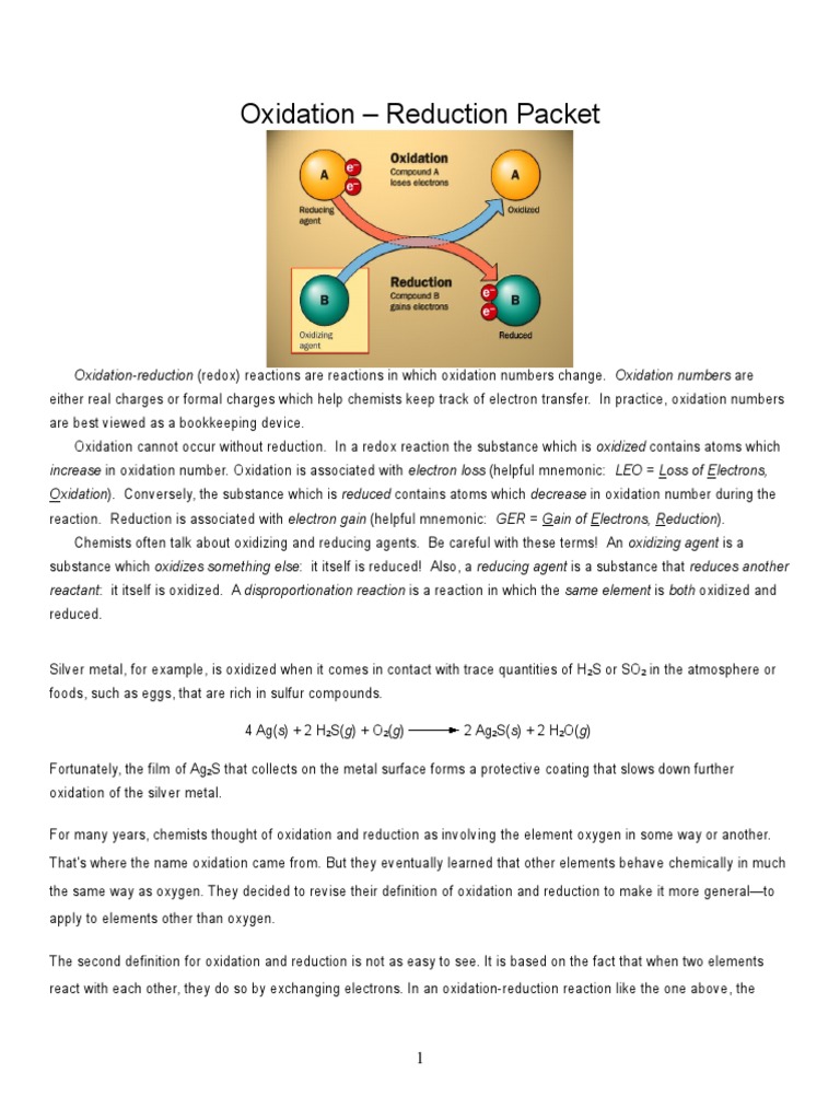 Redox Reactions: Concepts & Balancing | PDF | Redox | Rust