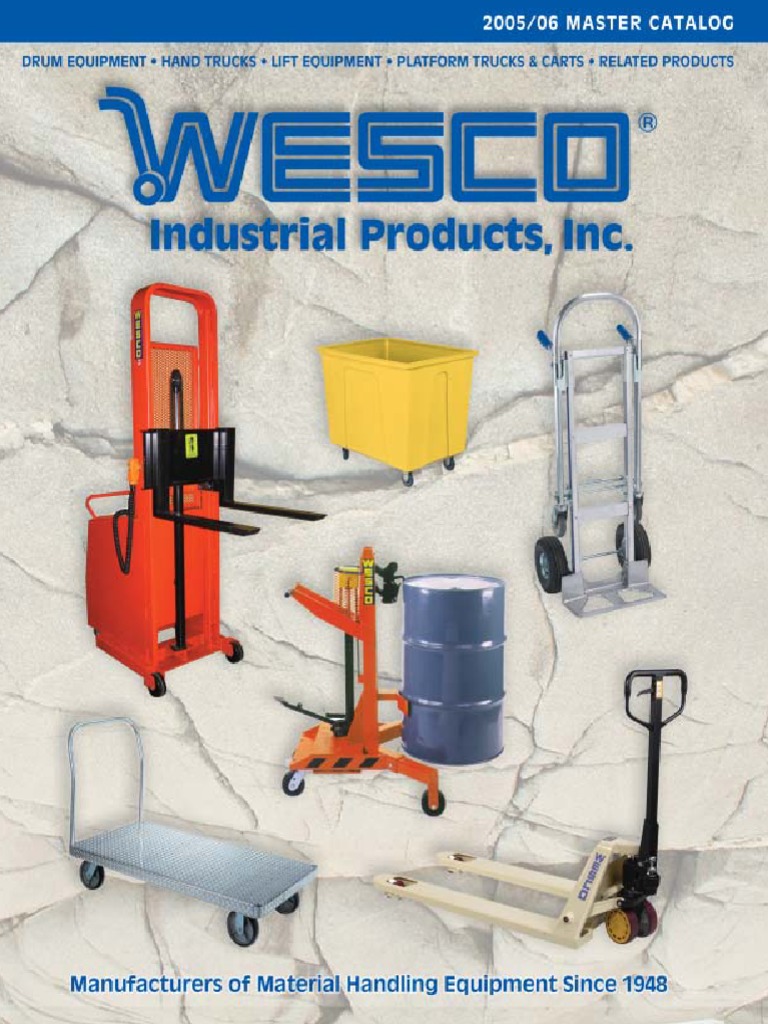 Kreek Kosmisch Computerspelletjes spelen Wesco Industrial Products | PDF | Pallet | Truck