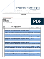 Clean Vacuum Technologies: Quotation