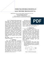 Analisa Kondisi Transformator Dengan Menggunakan Metode Triangle Duval