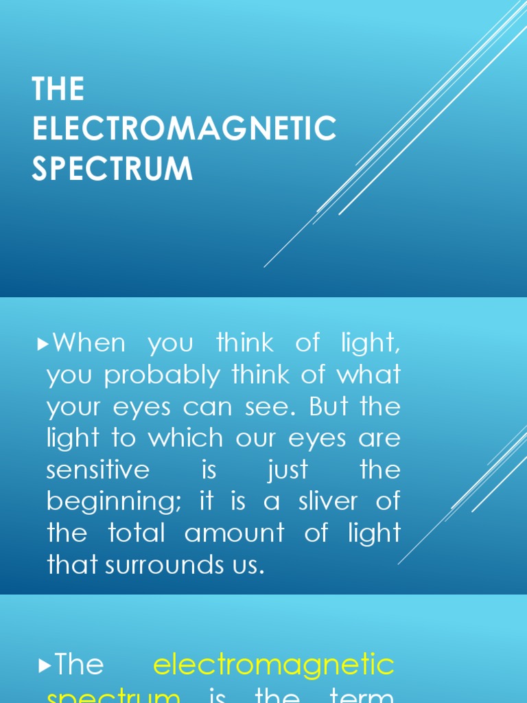 Understanding the Electromagnetic Spectrum | PDF