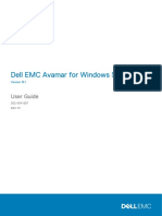 Dell EMC Avamar For Windows Server User Guide