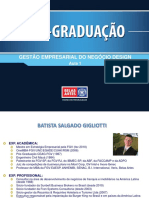 Gestão Empresarial Do Negócio Design Aula 1 Prof. Batista s. Gigliotti